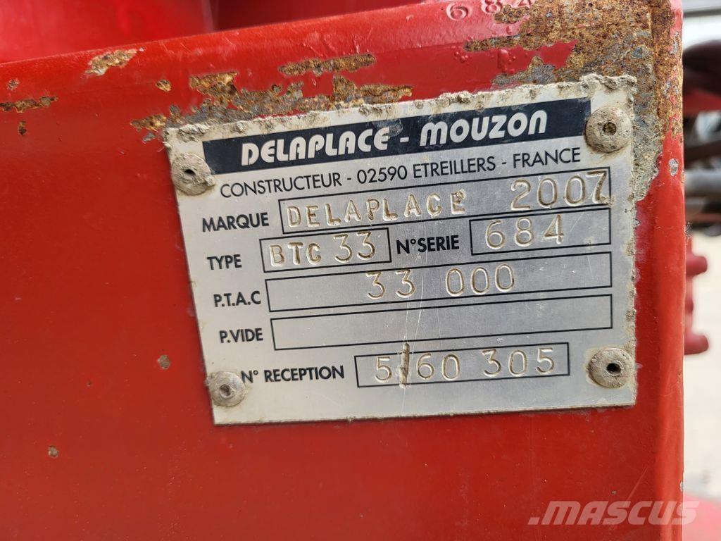 Delaplace 33 ton Vyklápacie prívesy