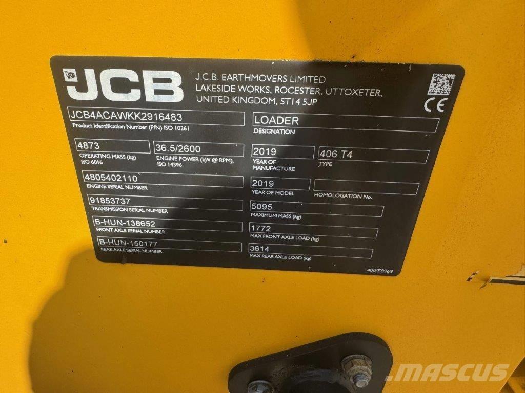 JCB 406 T4 Kolesové nakladače