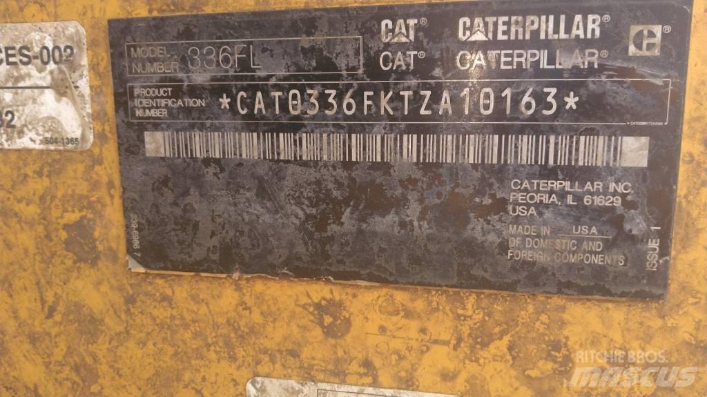 CAT 336 F L Pásové rýpadlá