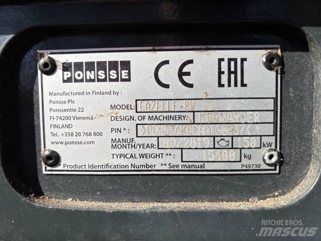 Ponsse GAZELLE 8W Kombinované stroje
