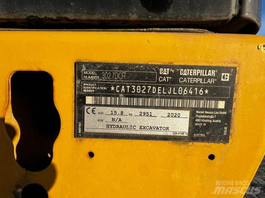 CAT 302.7 DCR Mini rýpadlá < 7t