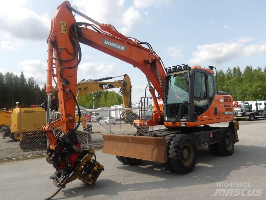Doosan DX 160 W Kolesové rýpadlá