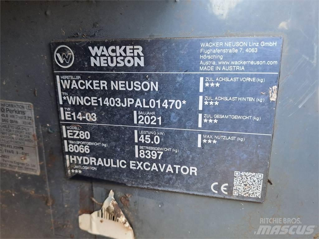 Wacker Neuson EZ80 Pásové rýpadlá