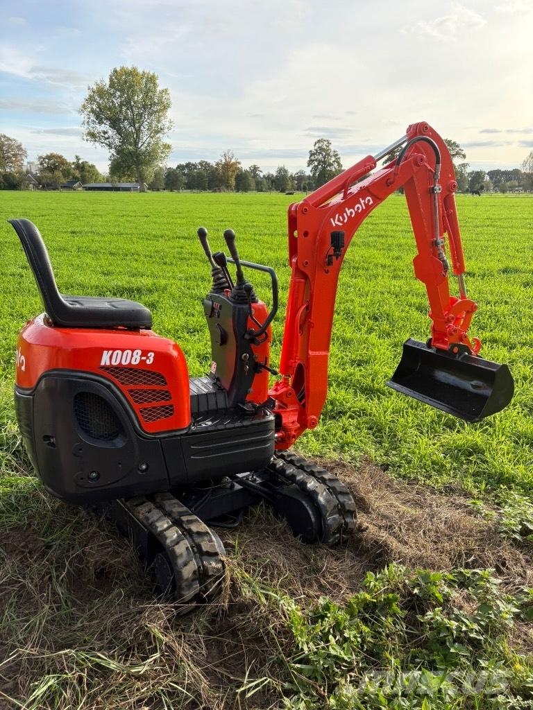 Kubota K 008-3 Mini rýpadlá < 7t
