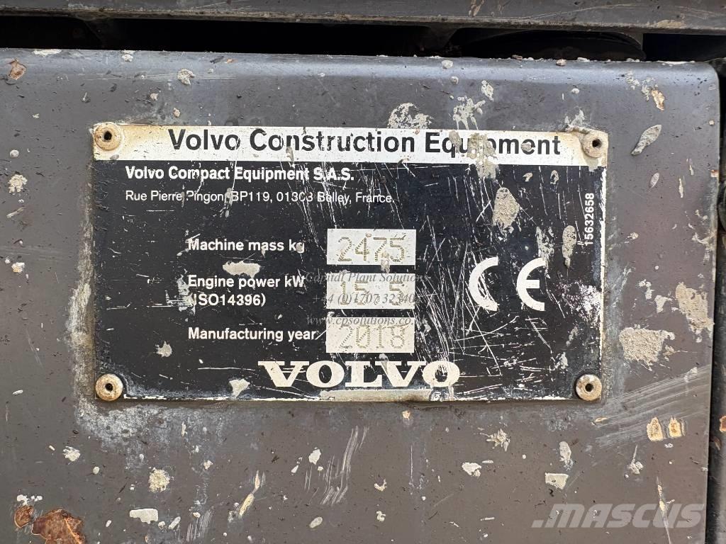 Volvo ECR 25 D Mini rýpadlá < 7t