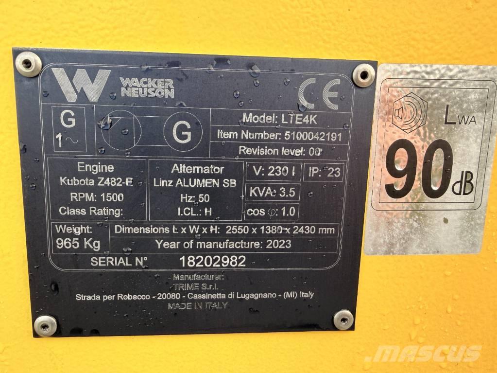 Wacker Neuson LTE4 K Osvetľovacie stožiare