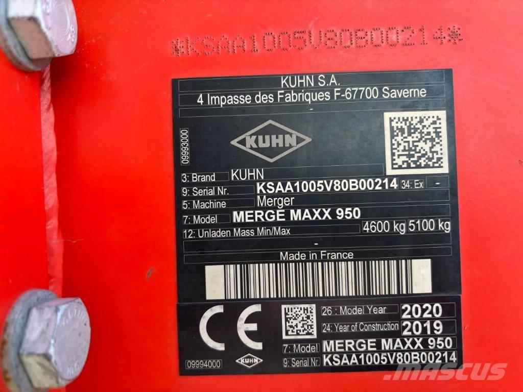 Kuhn Merge Maxx 950 Riadkovače