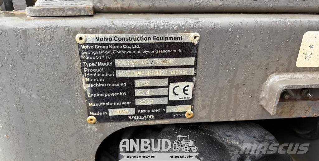 Volvo ECR 88 D Pásové rýpadlá