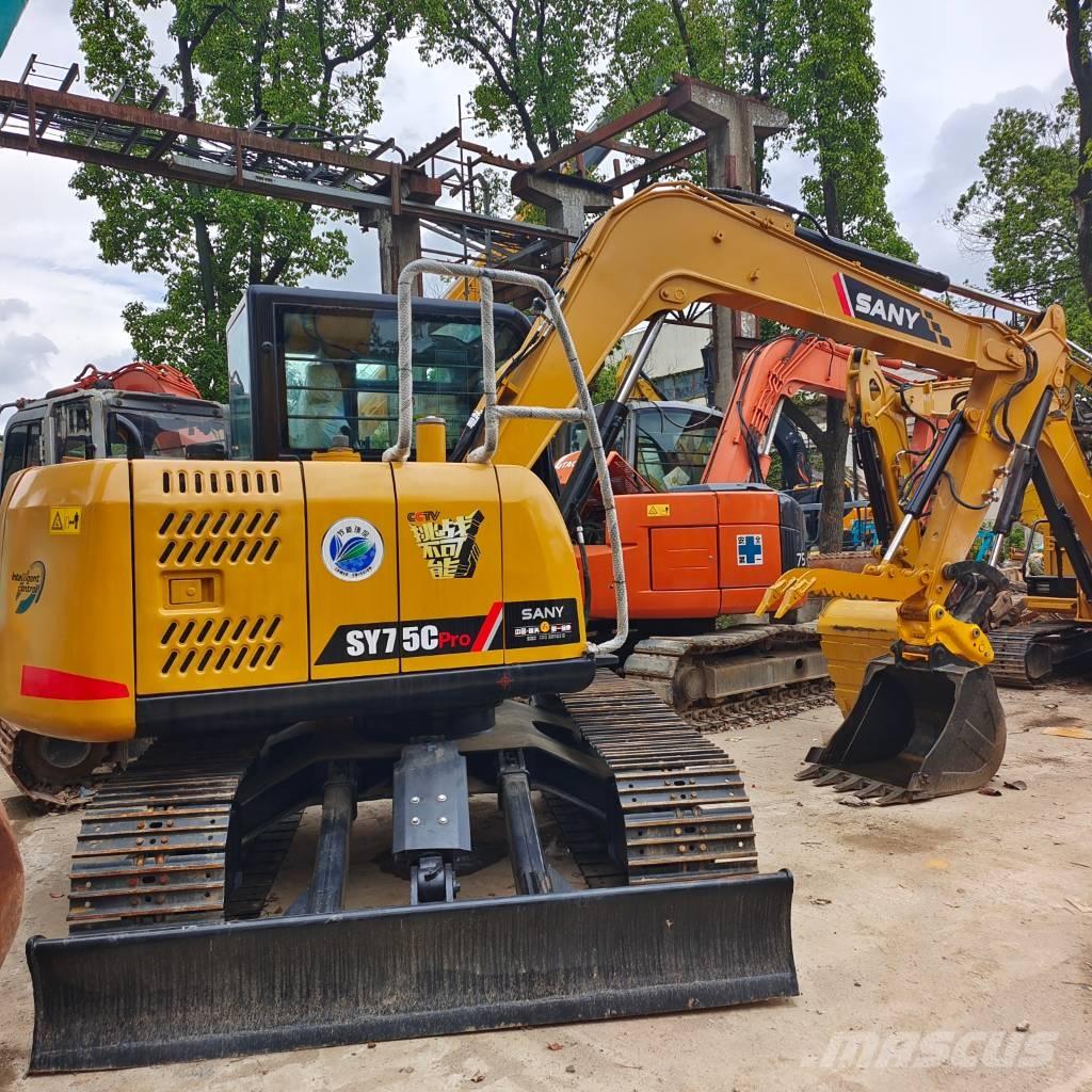 Sany SY 75 C Pásové rýpadlá
