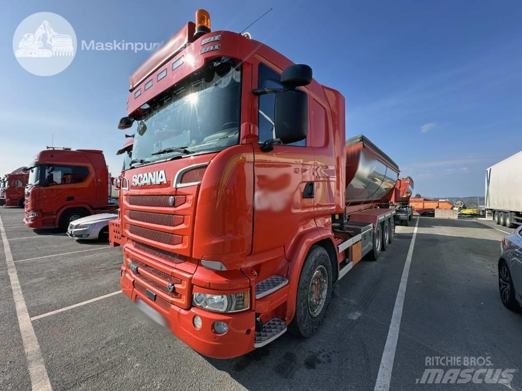Scania R 520 LB Hákový nosič kontajnerov