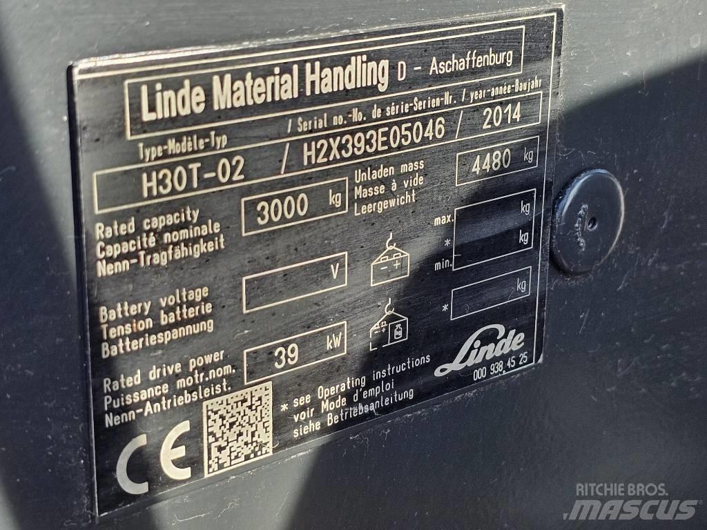Linde H30T-02 LPG vozíky