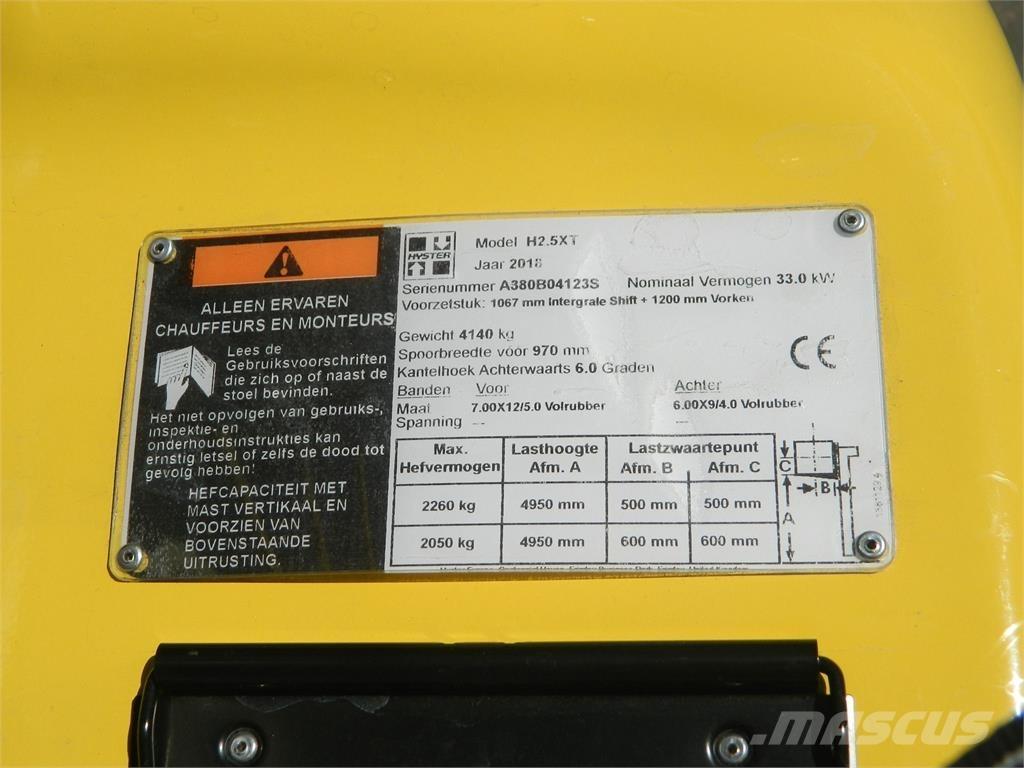 Hyster H2 50XT Dieselové vozíky