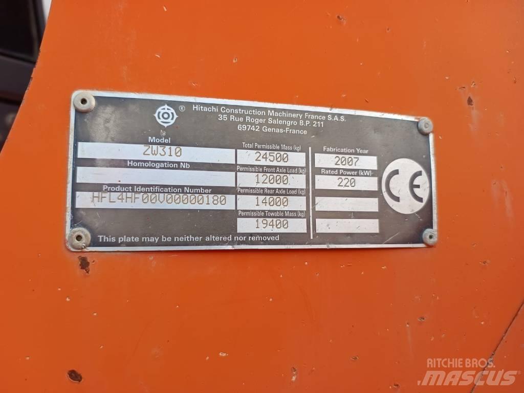 Hitachi ZW 310 Kolesové nakladače