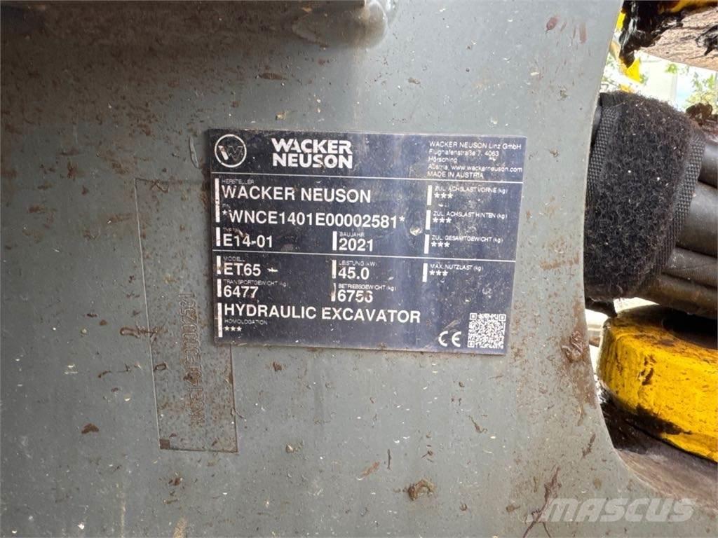 Wacker Neuson ET65 Pásové rýpadlá