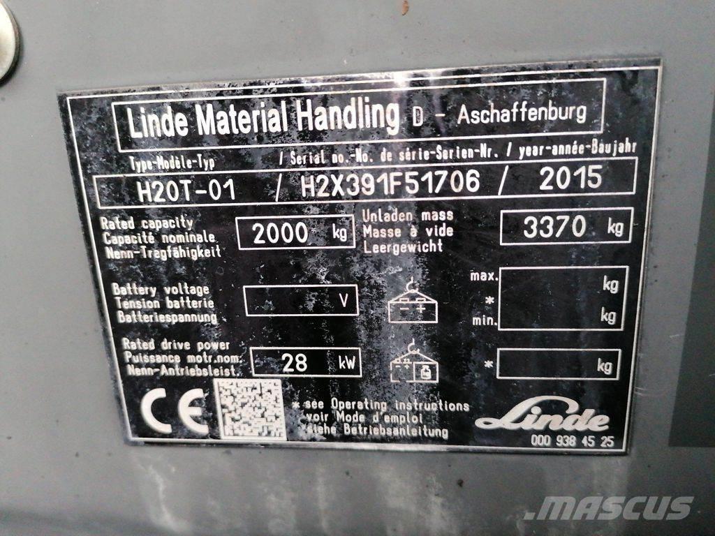 Linde H20T-01 LPG vozíky