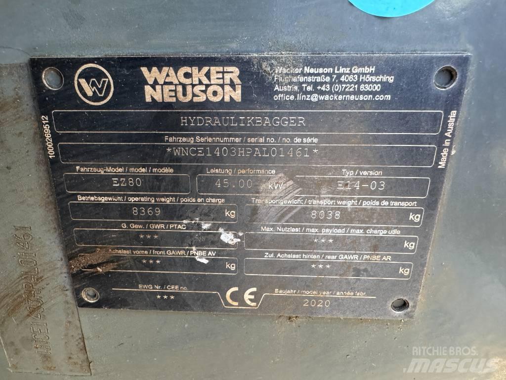 Wacker Neuson EZ80 Pásové rýpadlá