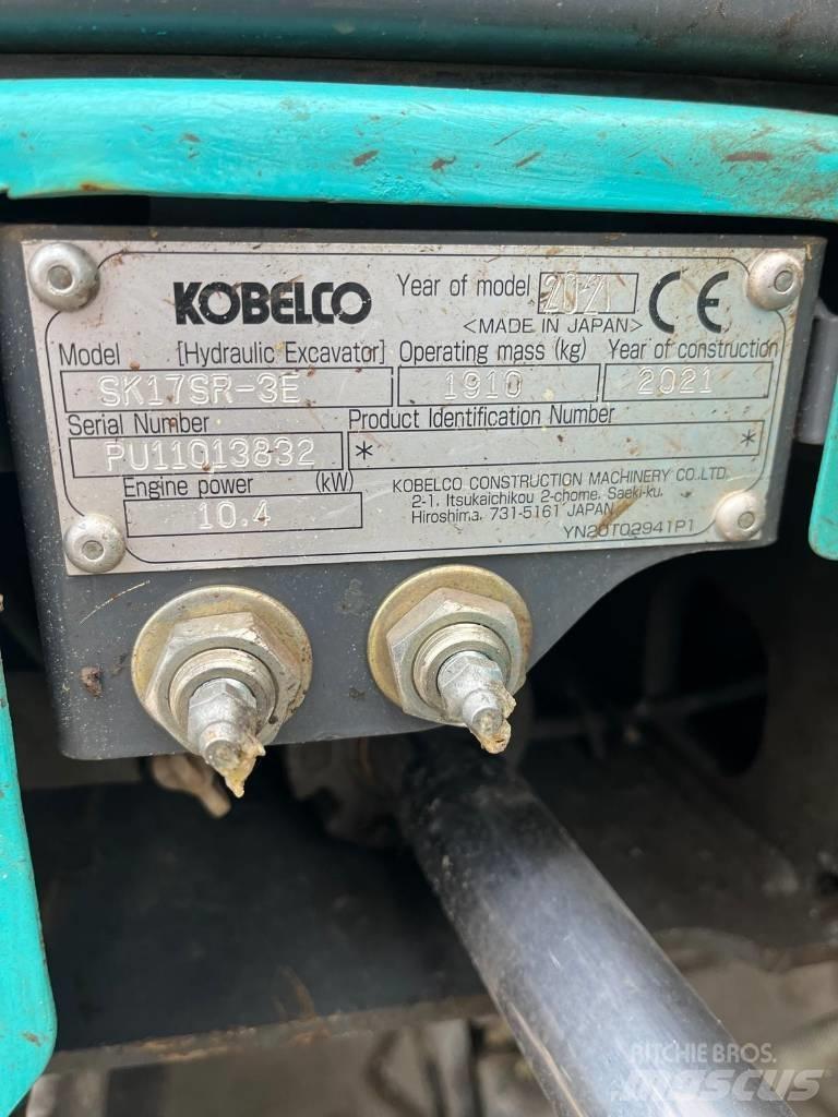 Kobelco SK 17 SR-3E Mini rýpadlá < 7t