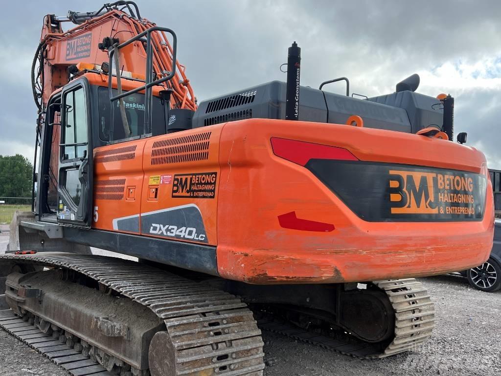 Doosan DX 340 LC-5 Pásové rýpadlá