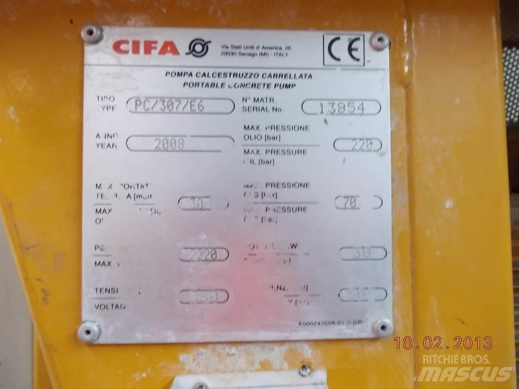 Cifa PC 307 E6 Nákladné autá s čerpadlami betónu