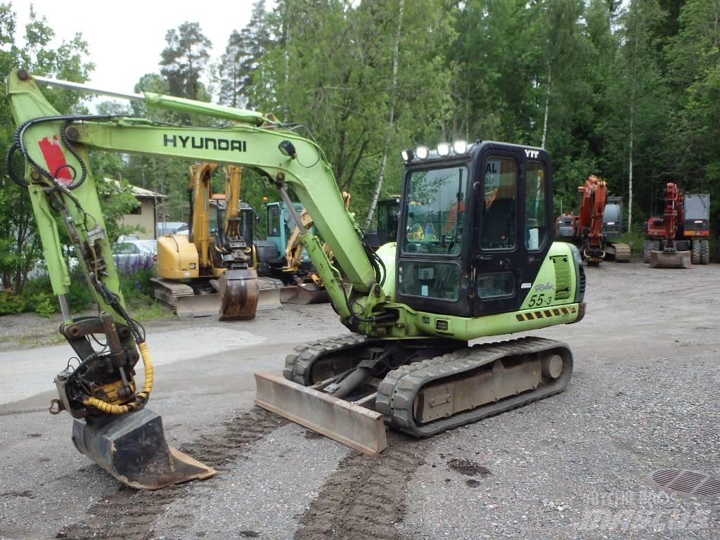 Hyundai Robex 55-3 Mini rýpadlá < 7t