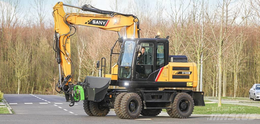 Sany SY155W Kolesové rýpadlá