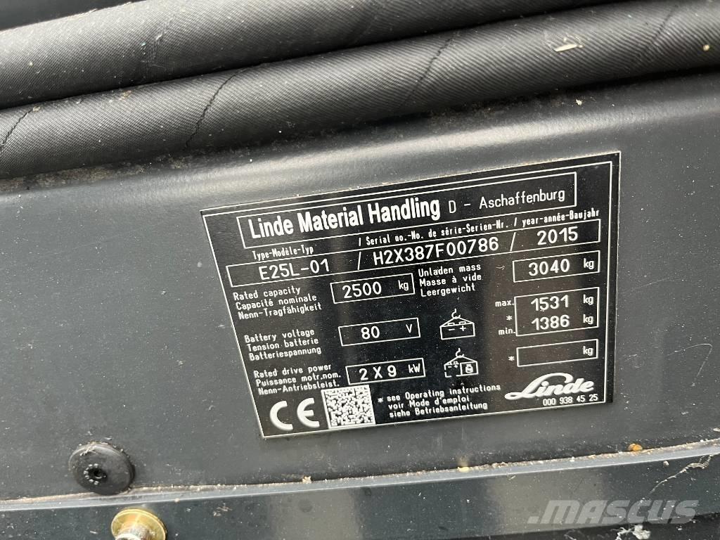 Linde E25L-01 Akumulátorové vozíky