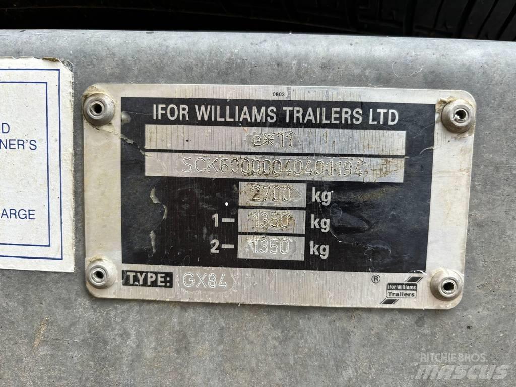 Ifor Williams GX84 Nízko rámové nákladné automobily