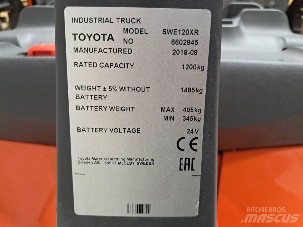 Toyota SWE120XR Ručne vedené vysokozdvižné vozíky