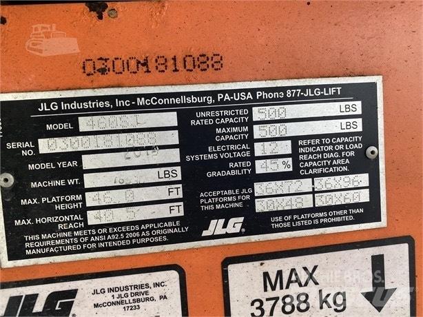 JLG 460 SJ Teleskopické plošiny