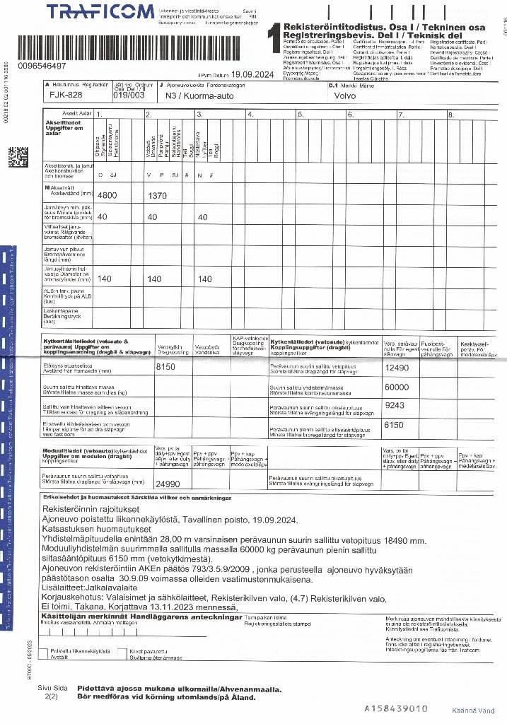 Volvo FM 13 440 Nosiče kontajnerov/Prepravníky kontajnerov
