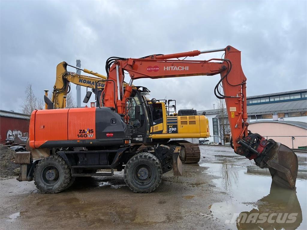Hitachi ZX140W Kolesové rýpadlá