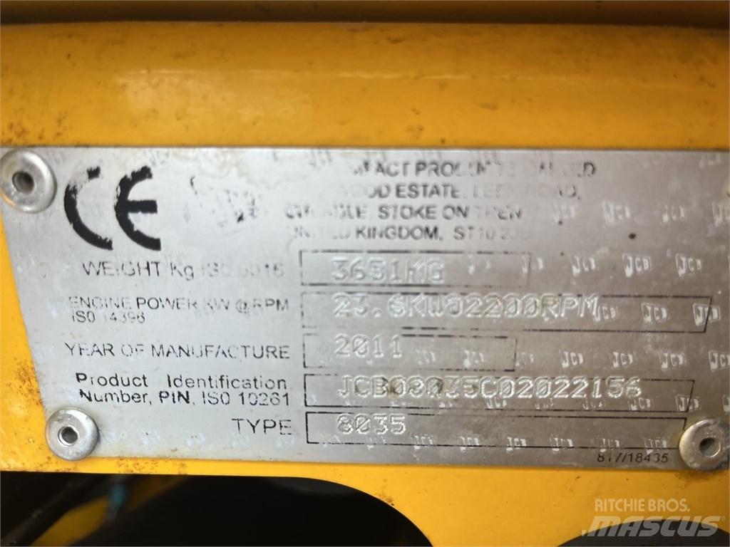 JCB 8035 ZTS Mini rýpadlá < 7t