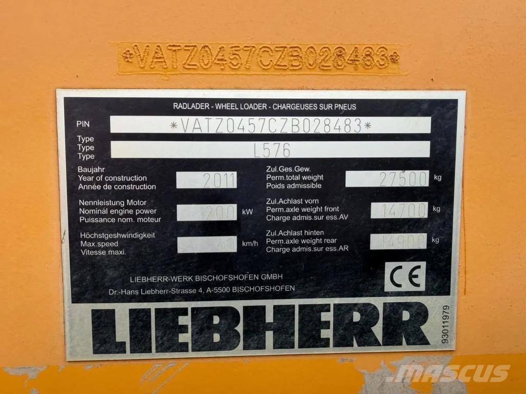 Liebherr L576 Kolesové nakladače