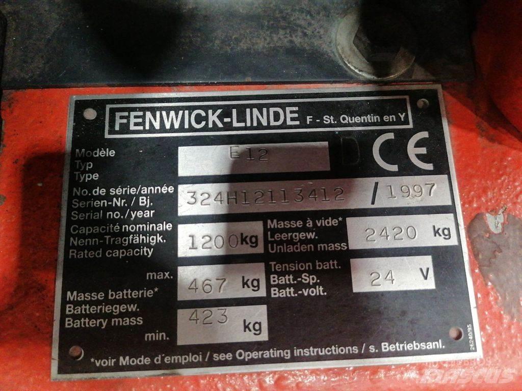 Linde E12 Akumulátorové vozíky
