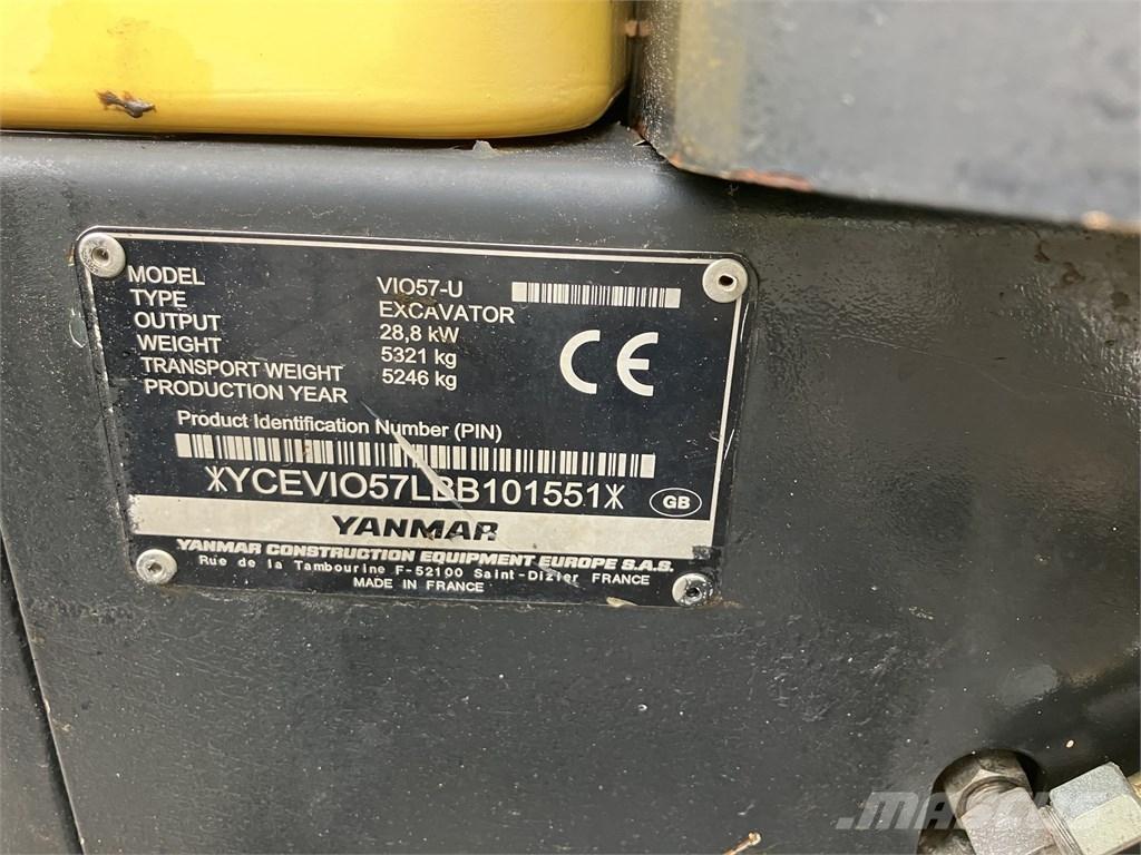 Yanmar Vio 57 U Mini rýpadlá < 7t