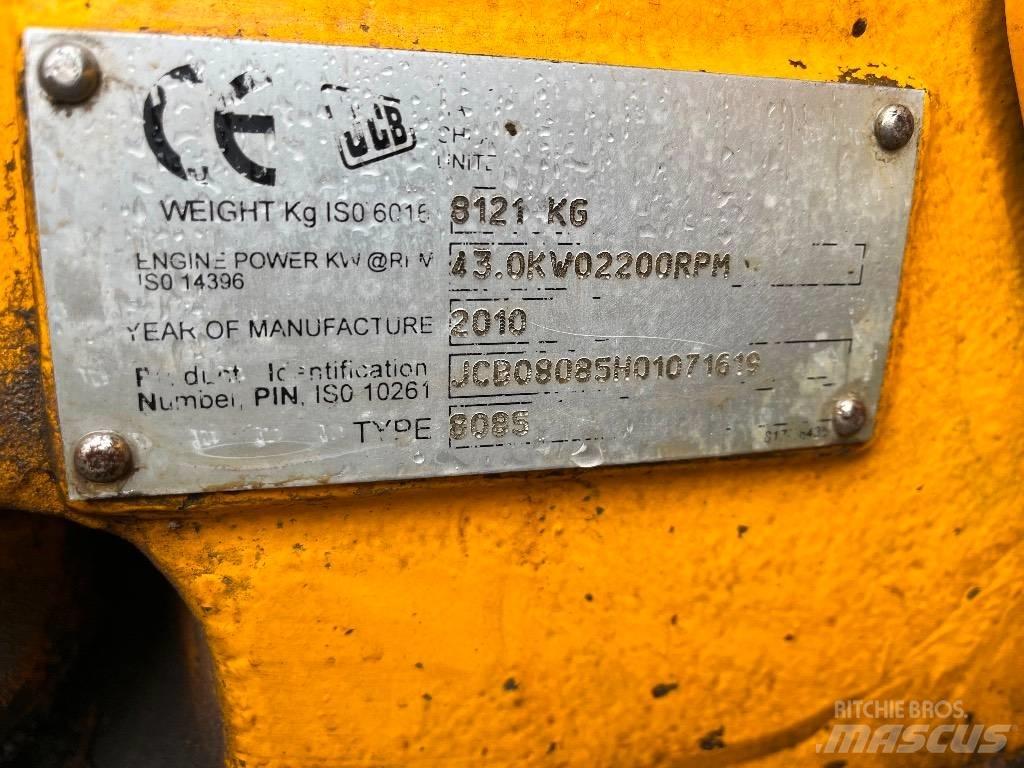 JCB 8085 ECO Midi rýpadlá 7 t - 12 t