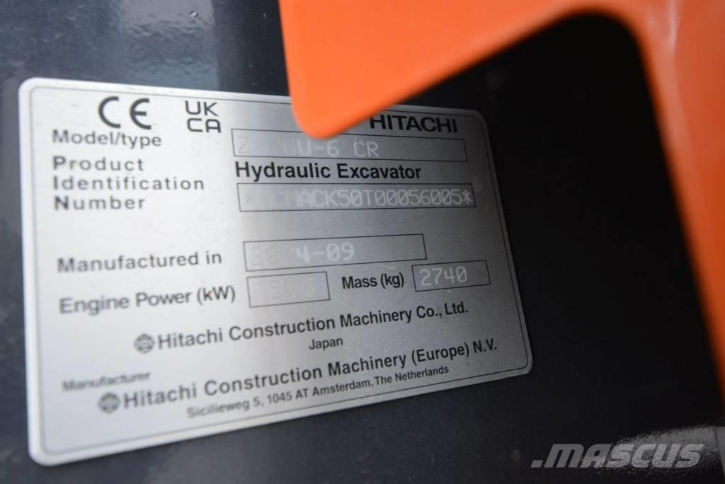 Hitachi ZX 26 U-6 Mini rýpadlá < 7t