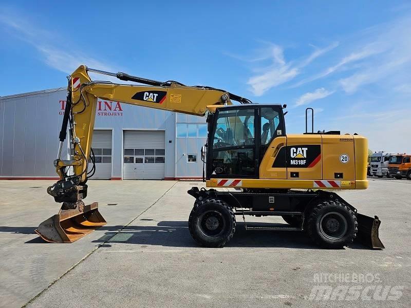 CAT M 318 F Kolesové rýpadlá