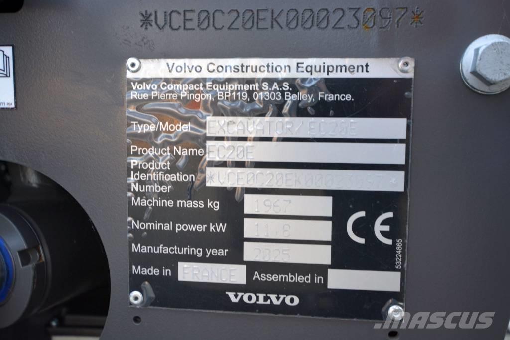 Volvo EC 20 E Mini rýpadlá < 7t