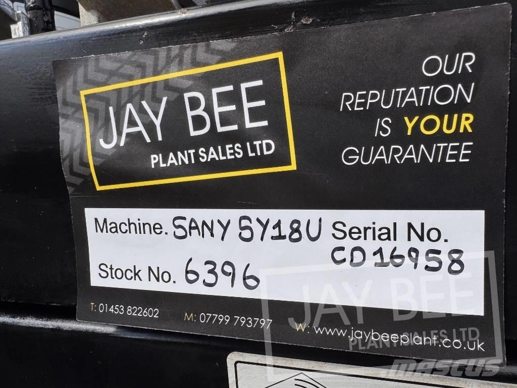 Sany SY18U Mini rýpadlá < 7t