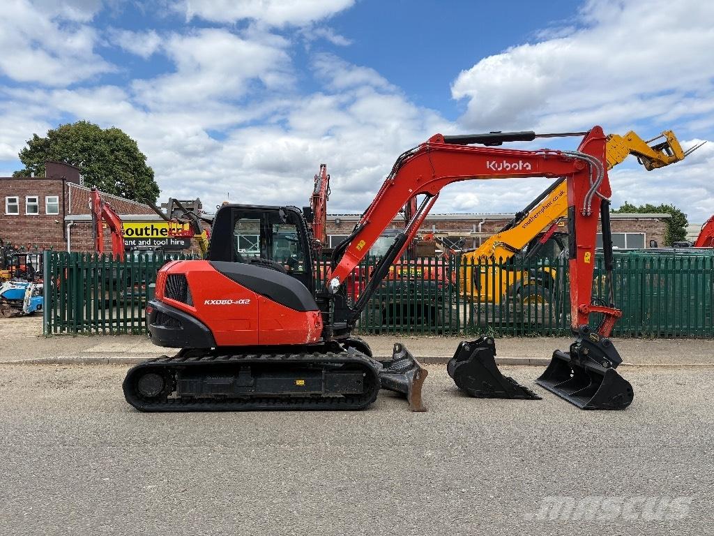Kubota KX 080-4 Midi rýpadlá 7 t - 12 t