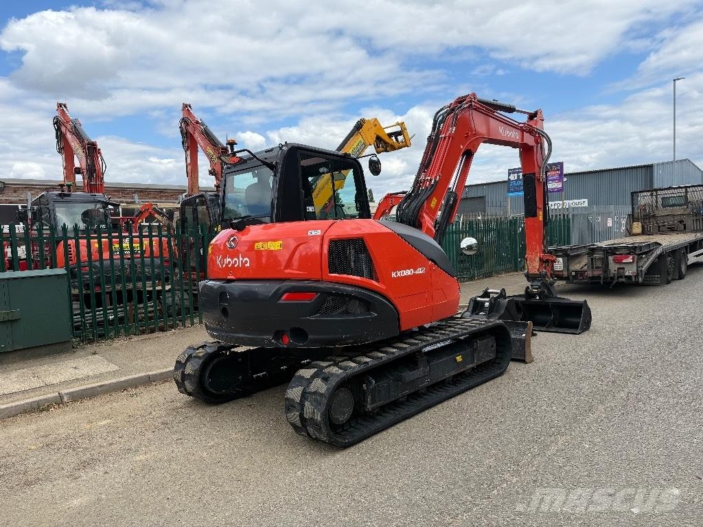 Kubota KX 080-4 Midi rýpadlá 7 t - 12 t