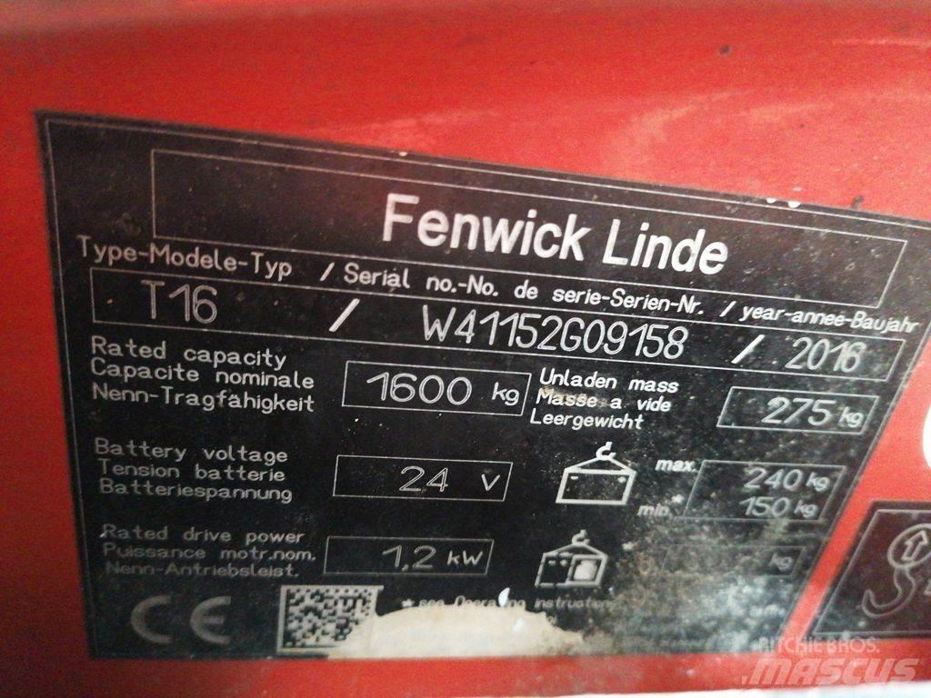 Linde T16 Nízkozdvižný vozík