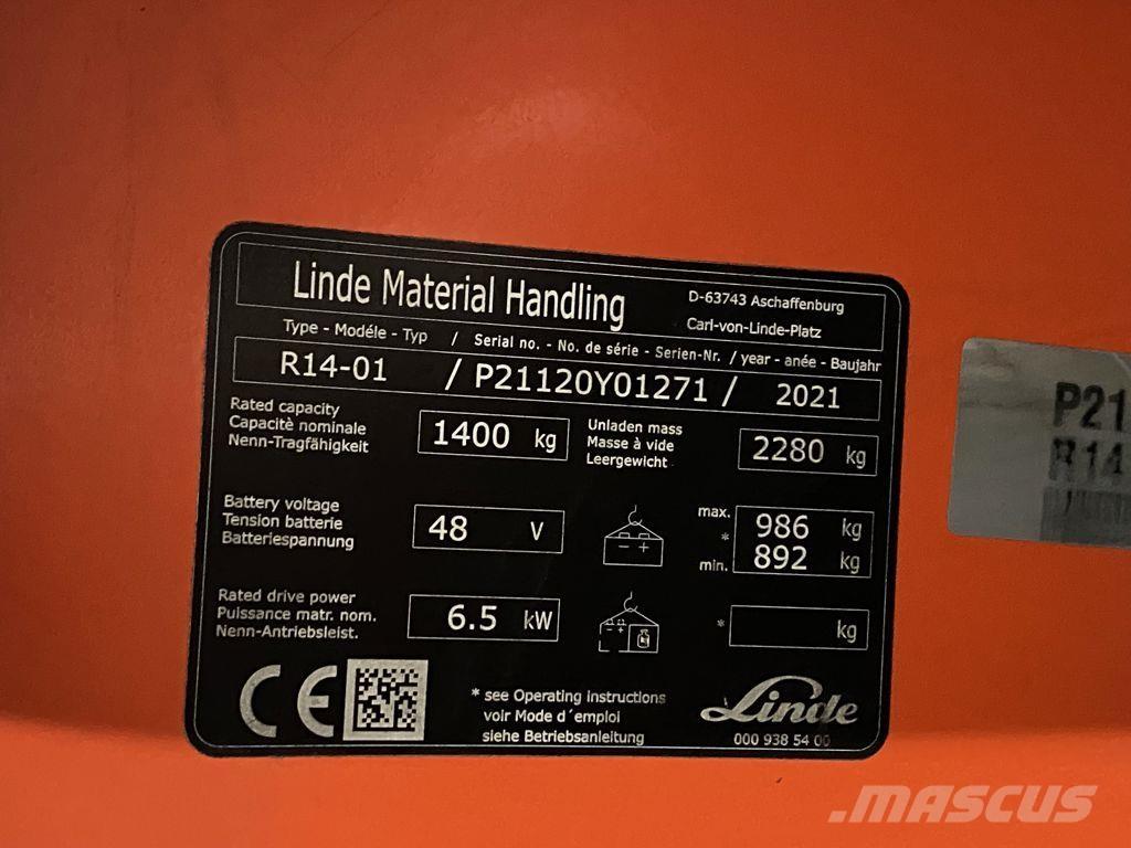 Linde R14-01 Retraky