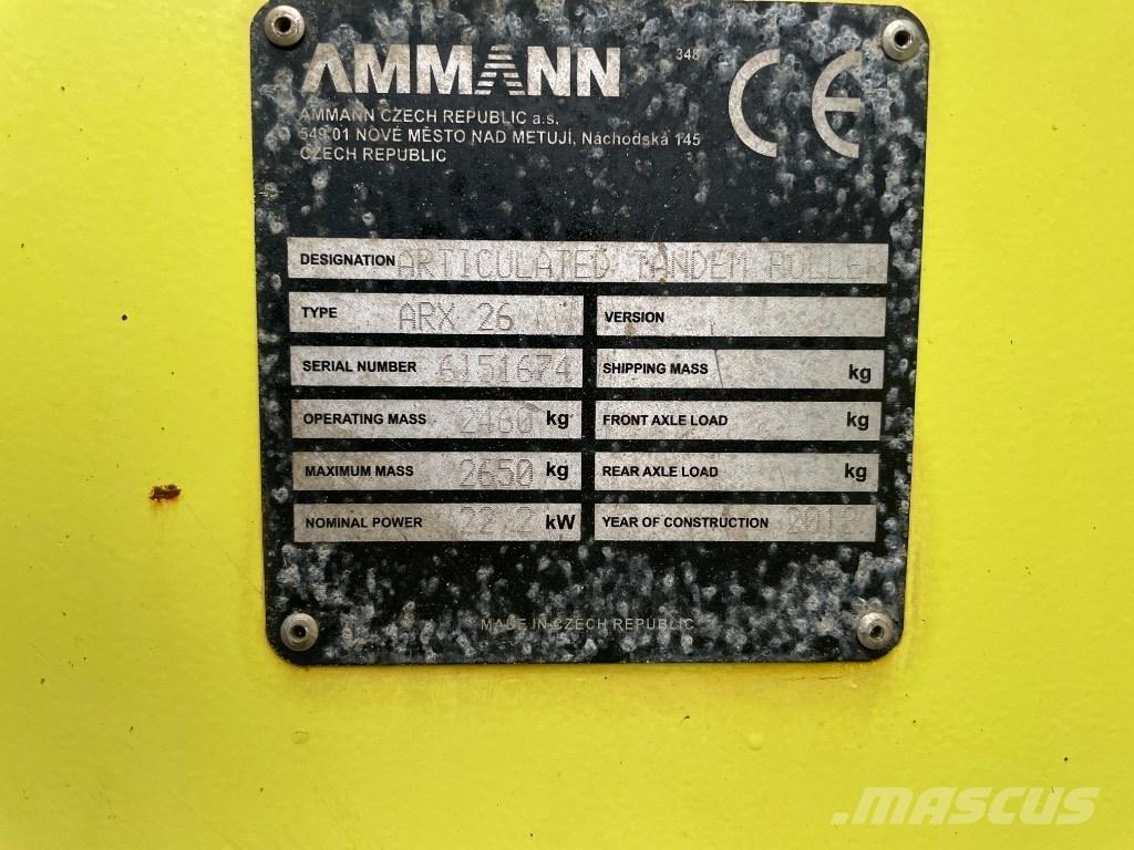 Ammann ARX 26 Tandemové valce
