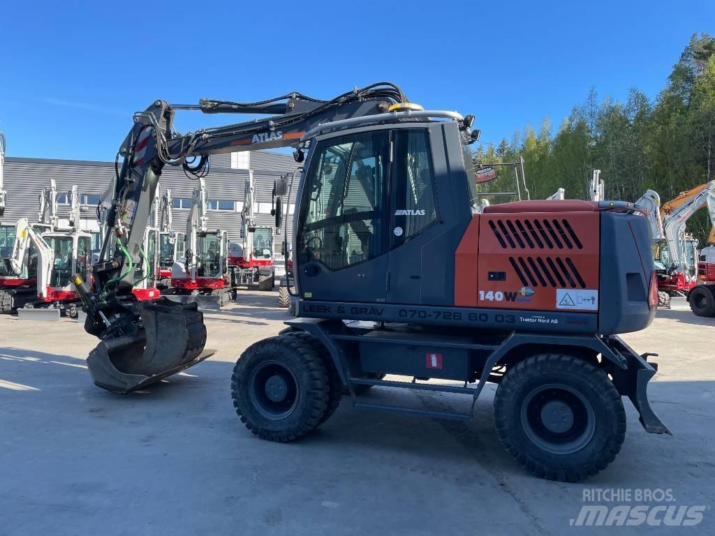 Atlas 140 W Kolesové rýpadlá