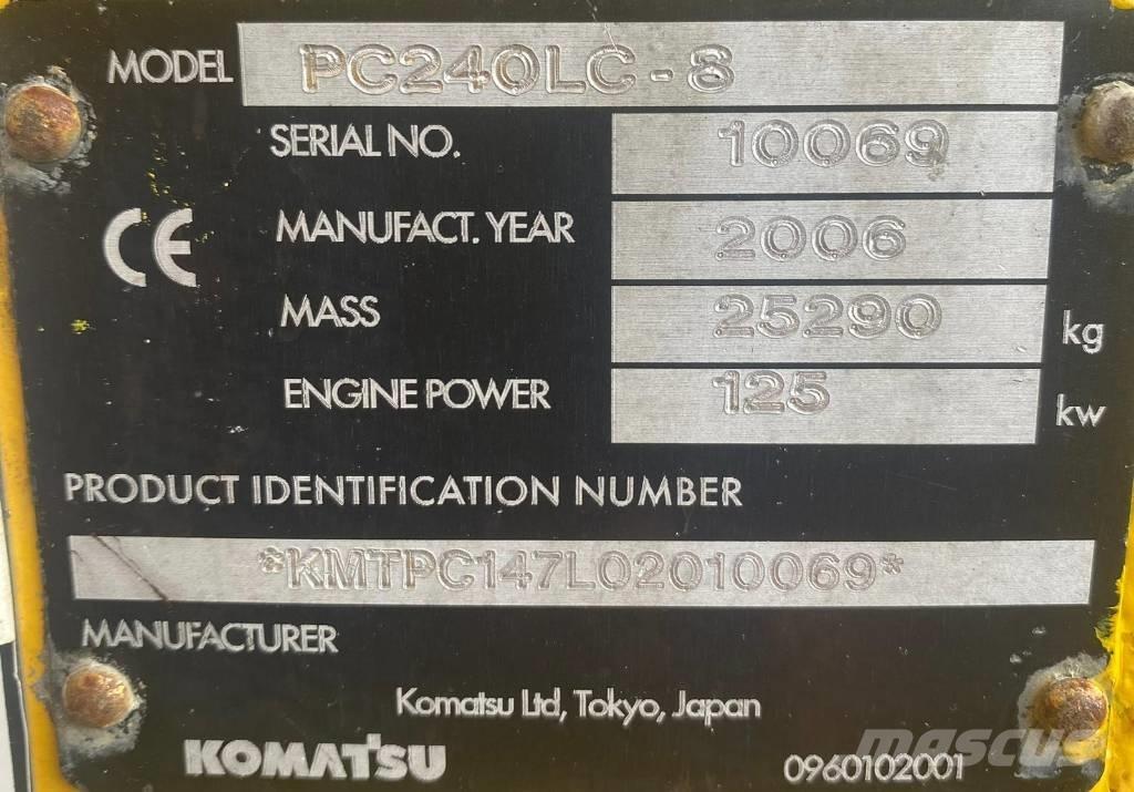 Komatsu PC 240 LC-8 Pásové rýpadlá