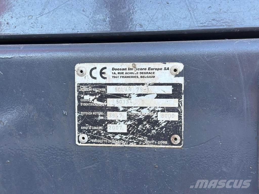 Doosan SOLAR 75V Midi rýpadlá 7 t - 12 t