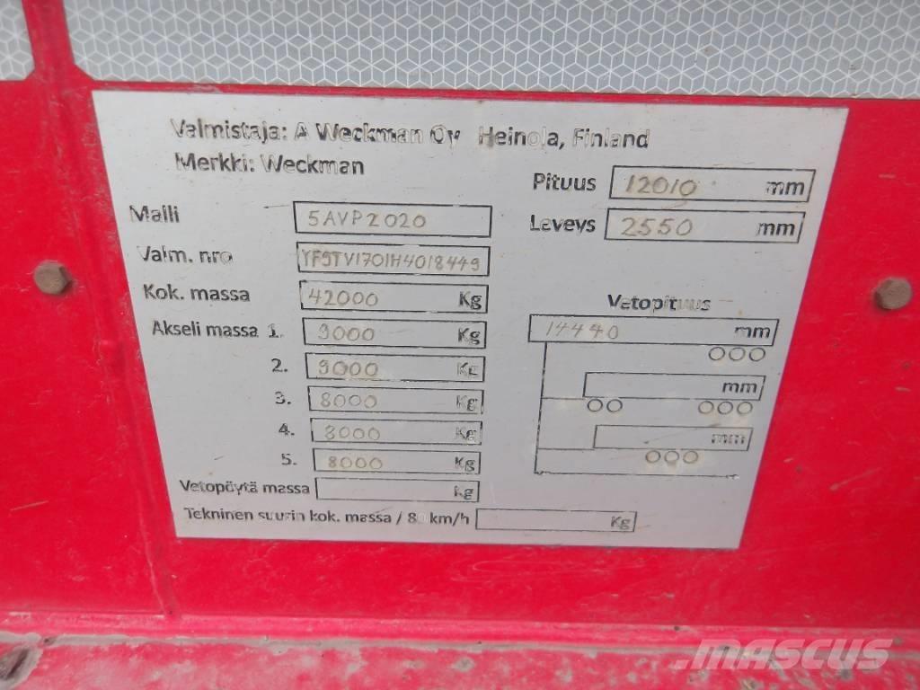 Weckman 5 AVP Prívesy na prepravu dreva