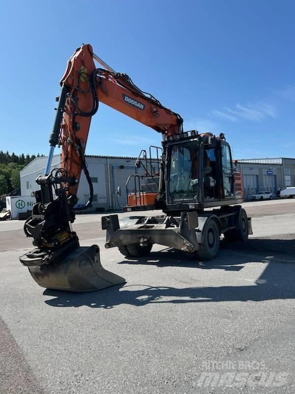 Doosan DX 160 w-5 Kolesové rýpadlá